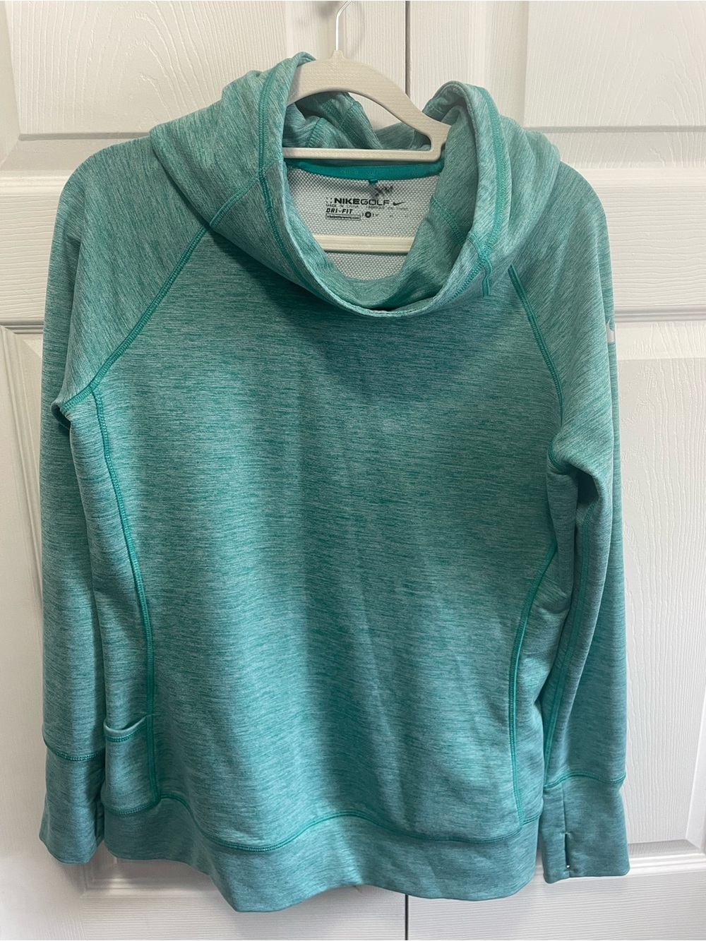 Nike Teal Heather Hooded Pullover